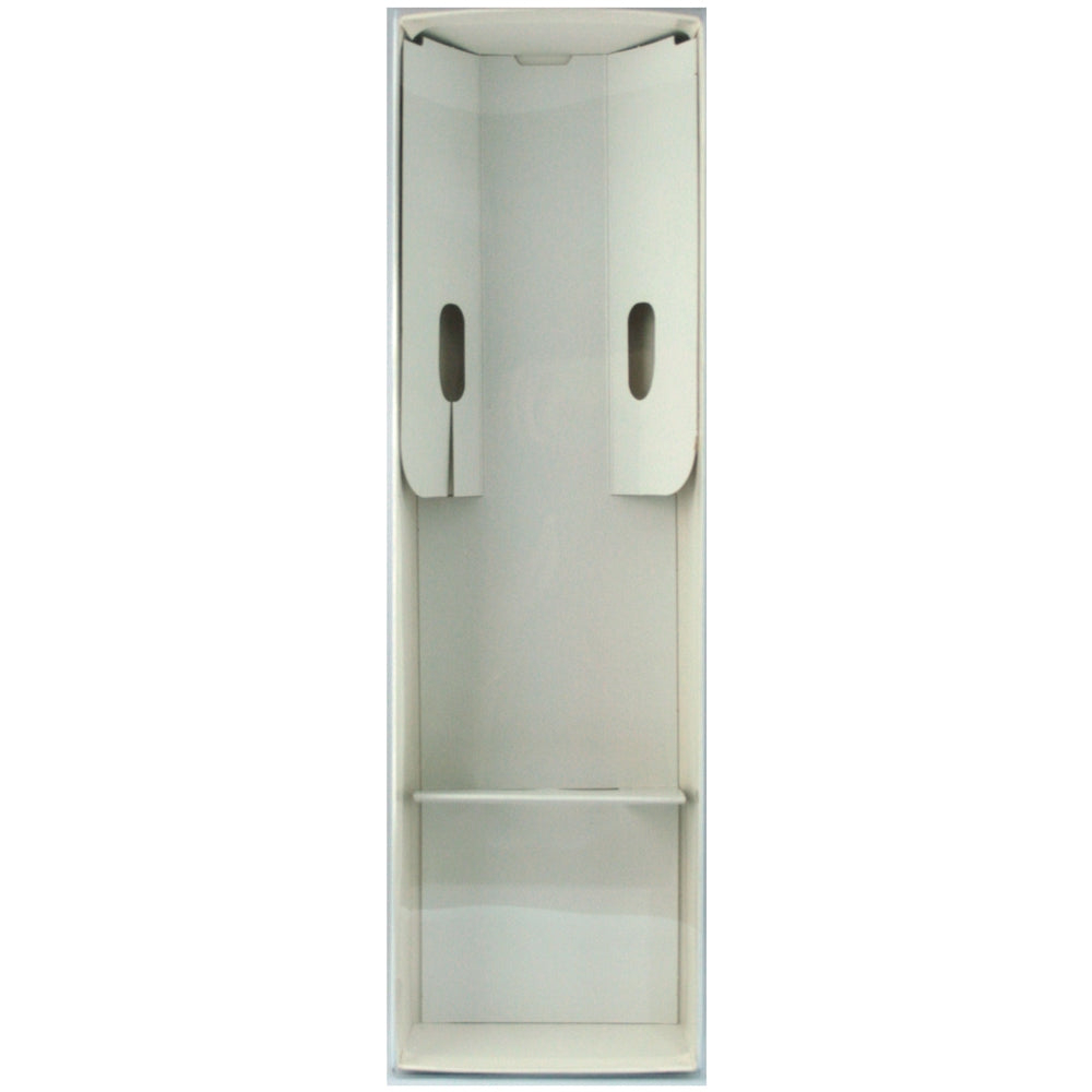 12 3/4" White Doll Box with Clear Lid