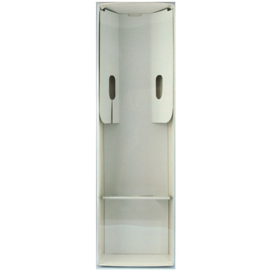12 3/4" White Doll Box with Clear Lid