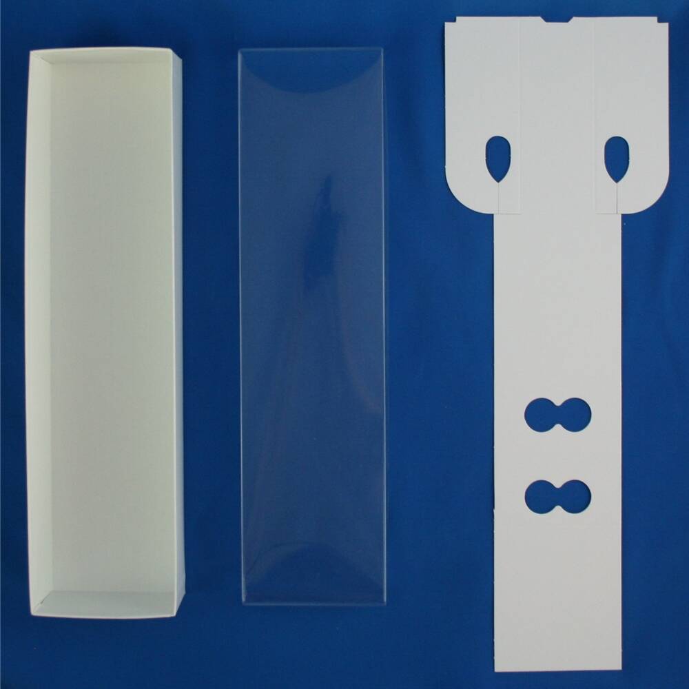12" White Doll Box with Clear Lid