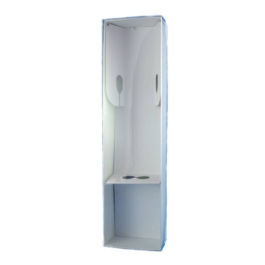 12" White Doll Box with Clear Lid