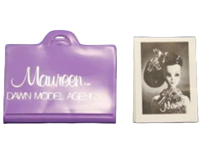 Topper Toys "Maureen Dawn Model Agency" Purple Portfolio with Portrait