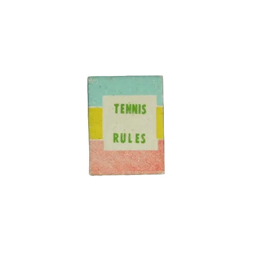 Mattel Barbie Ken 1962 "TENNIS RULES" Book