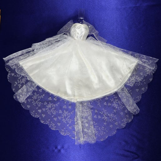 Mattel Barbie #972 Wedding Day Set Gown Dress