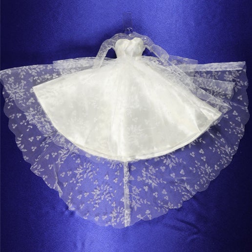 Mattel Barbie #972 Wedding Day Set Gown Dress