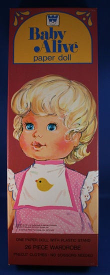 Whitman Baby Alive Paper Doll in Box