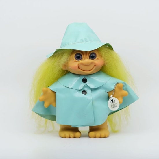 Thomas DAM "First Bank" Promotional Raincoat Bank Troll Girl 7" Blue version