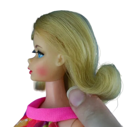 Mattel Barbie 1969 Twist 'N Turn Doll Flip Hair Style Very Light Blond