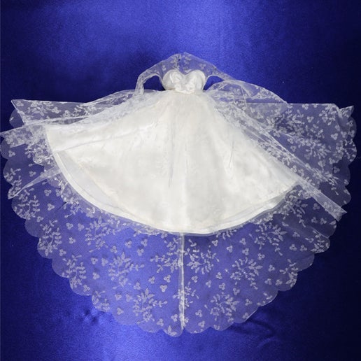 Mattel Barbie #972 Wedding Day Set Gown Dress