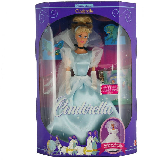 1991 Disney Classics Cinderella doll by Mattel NRFB with Little Golden Book