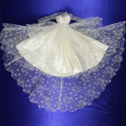 Mattel Barbie #972 Wedding Day Set Gown Dress