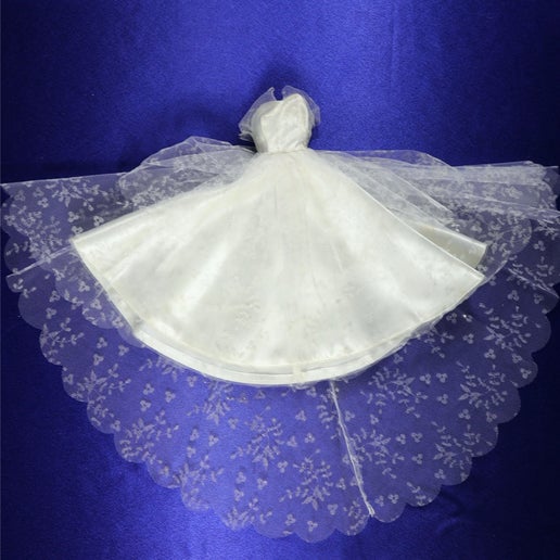 Mattel Barbie #972 Wedding Day Set Gown Dress