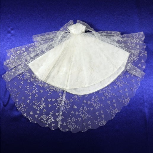 Mattel Barbie #972 Wedding Day Set Gown Dress