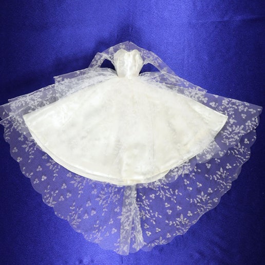 Mattel Barbie #972 Wedding Day Set Gown Dress