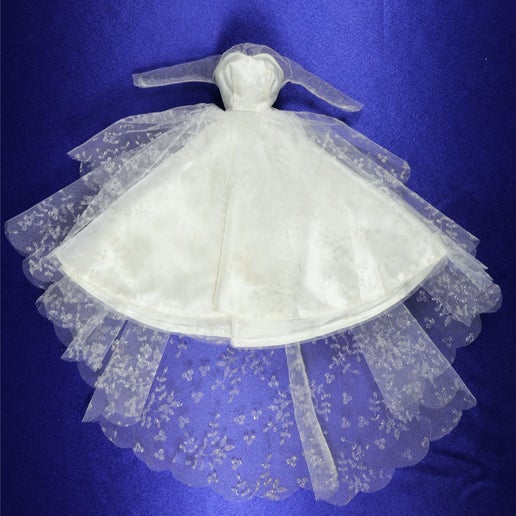 Mattel Barbie #972 Wedding Day Set Gown Dress