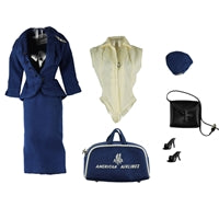 Mattel Barbie #984 American Airlines Stewardess - Complete Set