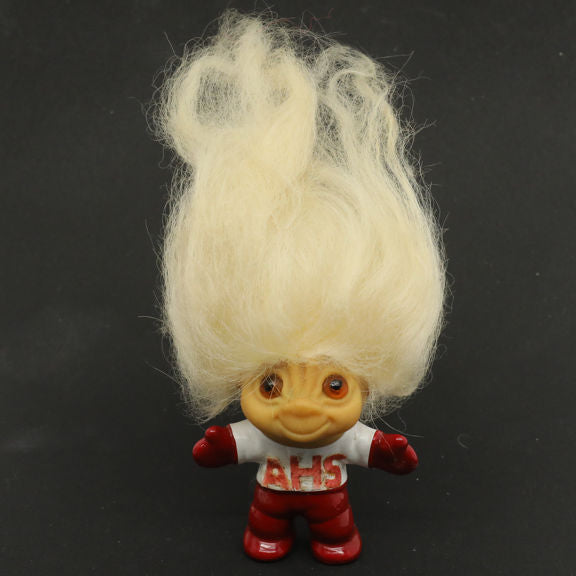 DAM Eskimo Troll Mascot - White with Red "AHS"