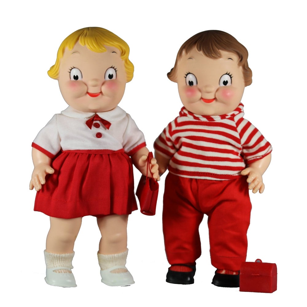 1972 10" Campbell Kids Promotional Boy & Girl dolls MIB