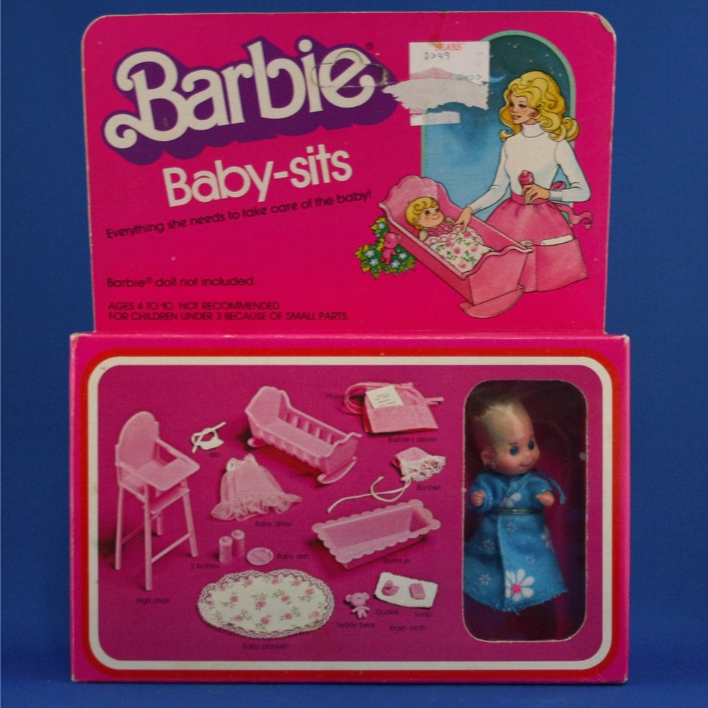 Mattel Barbie 1976 Sears Exclusive Barbie Baby-Sits MIB