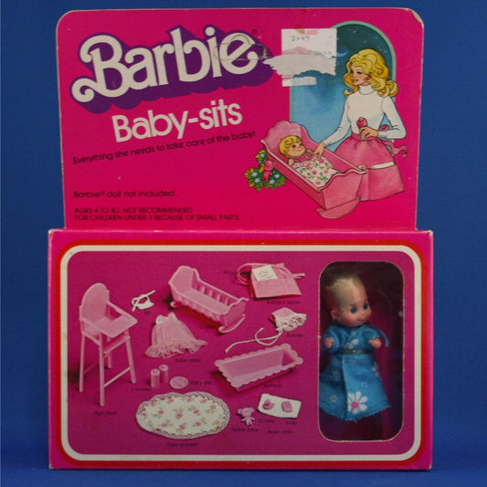 Mattel Barbie 1976 Sears Exclusive Barbie Baby-Sits MIB