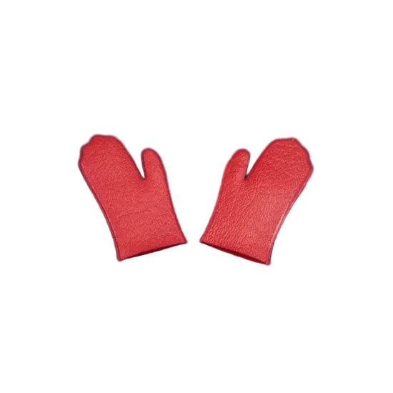 Mattel Barbie 1959 Red Vinyl Gloves for fashions such as Winter Holiday