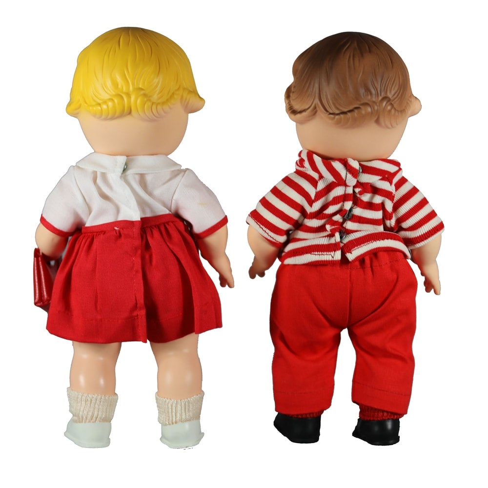 1972 10" Campbell Kids Promotional Boy & Girl dolls MIB