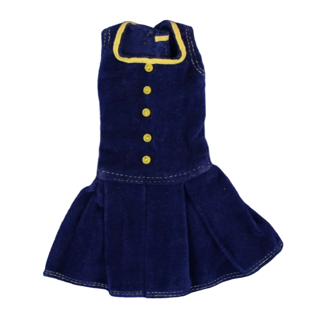 Mattel Francie 1967 PAK Pleat-Neat Navy Blue Dress