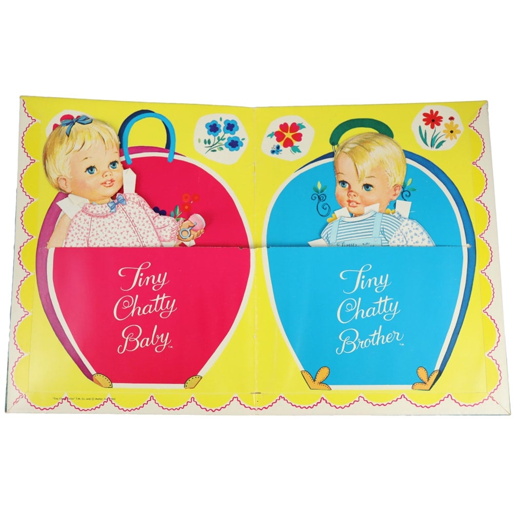 Whitman 1963 Mattel Tiny Chatty Twins Paper Dolls