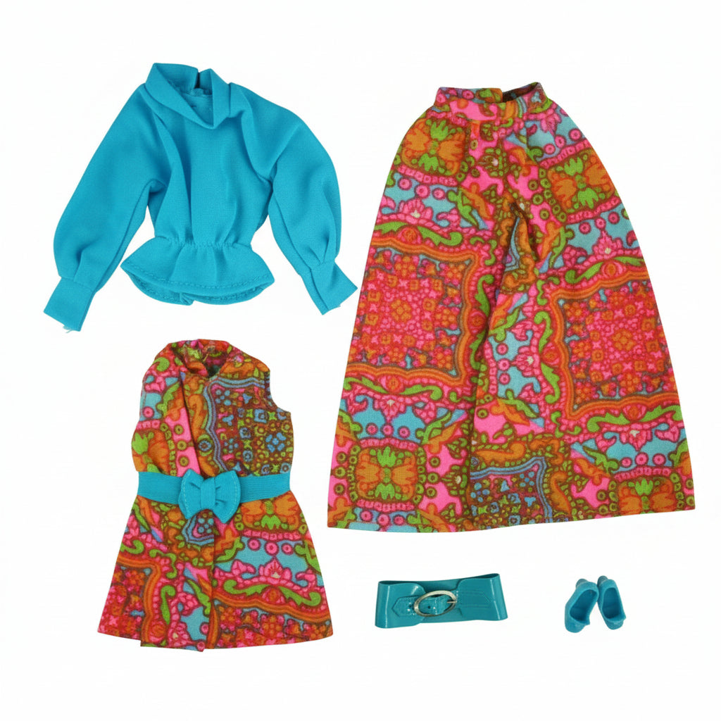 Mattel Barbie 1970 Mood Matchers Complete Set