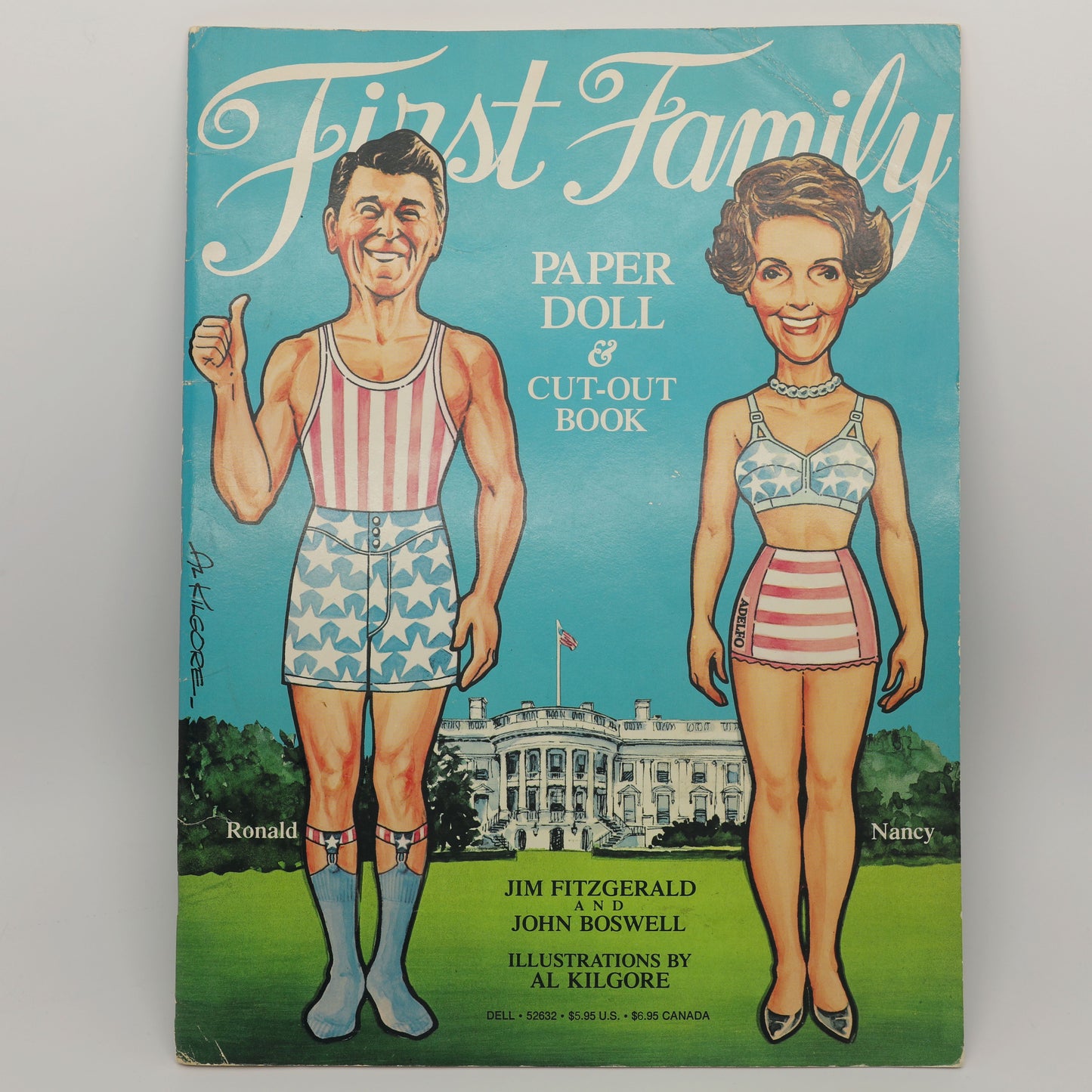 1981 First Family Paper Doll Ronald Reagan New, Uncut