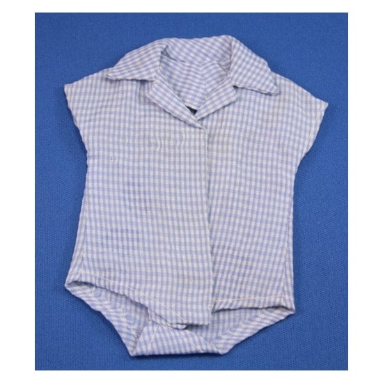 Mattel Barbie #916 Commuter Set Blue Check Blouse
