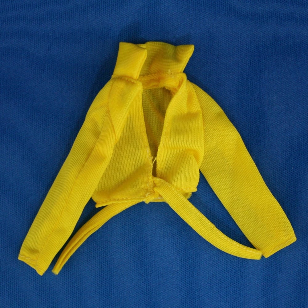 Mattel Skipper 1975 Growing Up #9024 Yellow Nylon Top