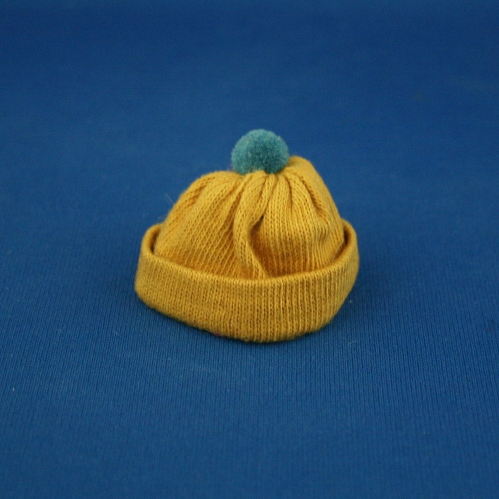 Mattel Ken Fun On Ice Gold Knit Cap with Pompom