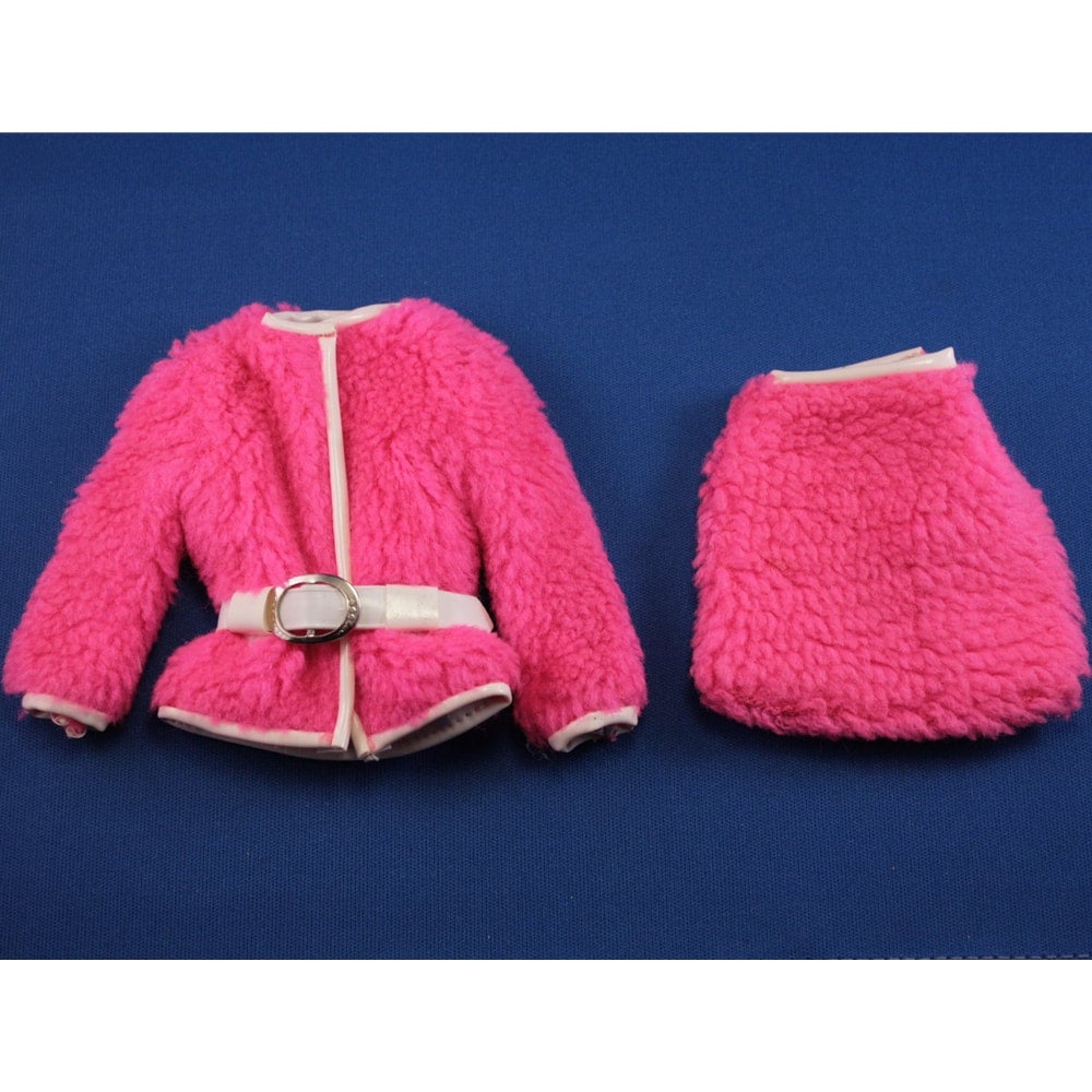 Mattel Barbie MOD Era Snug Fuzz Jacket, Skirt, Belt