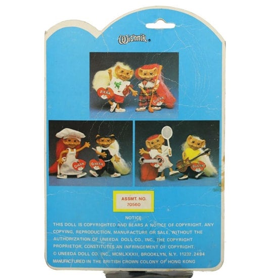Uneeda 1982 Bendable Wishnik Troll 4" Love-nik- ow/MIB