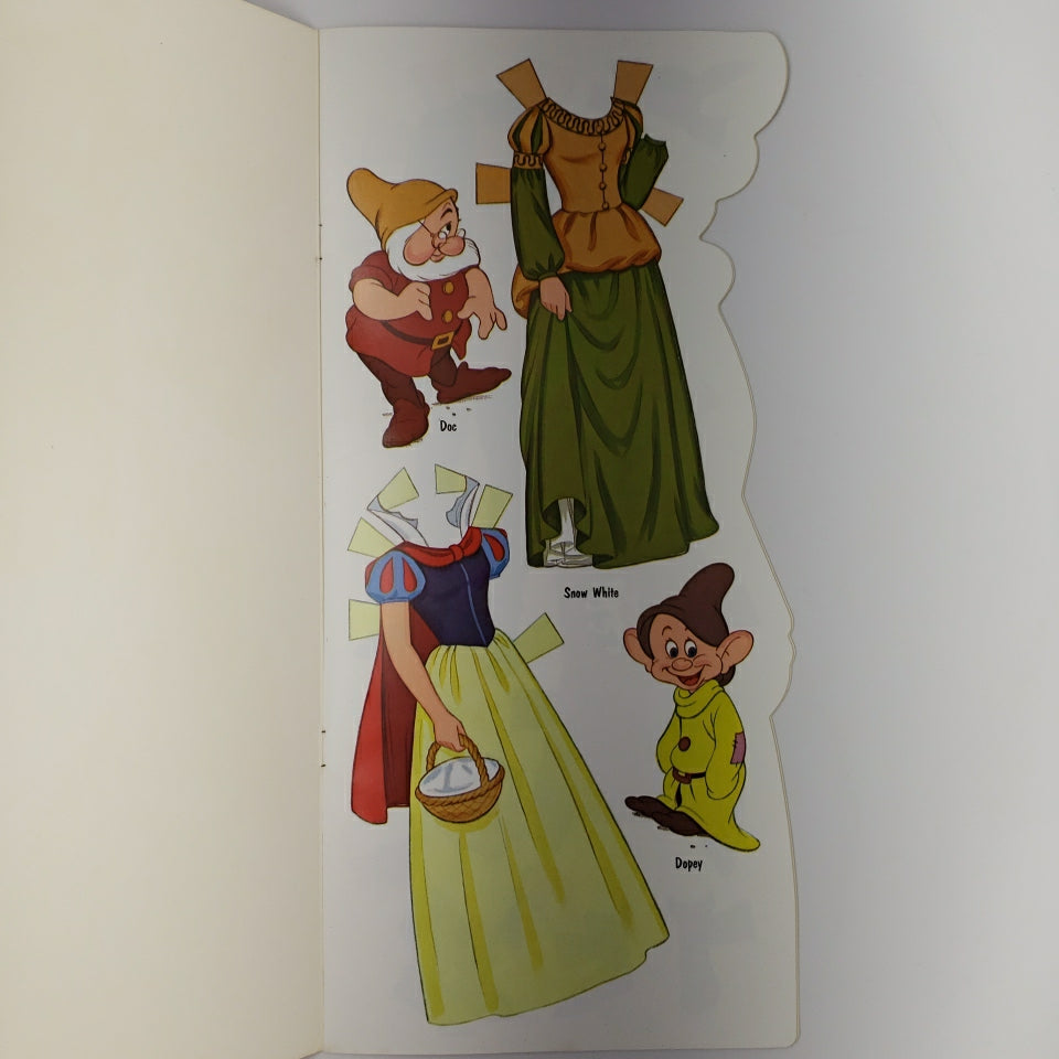 Whitman 1974 Walt Disney's Snow White Doll Book New Uncut