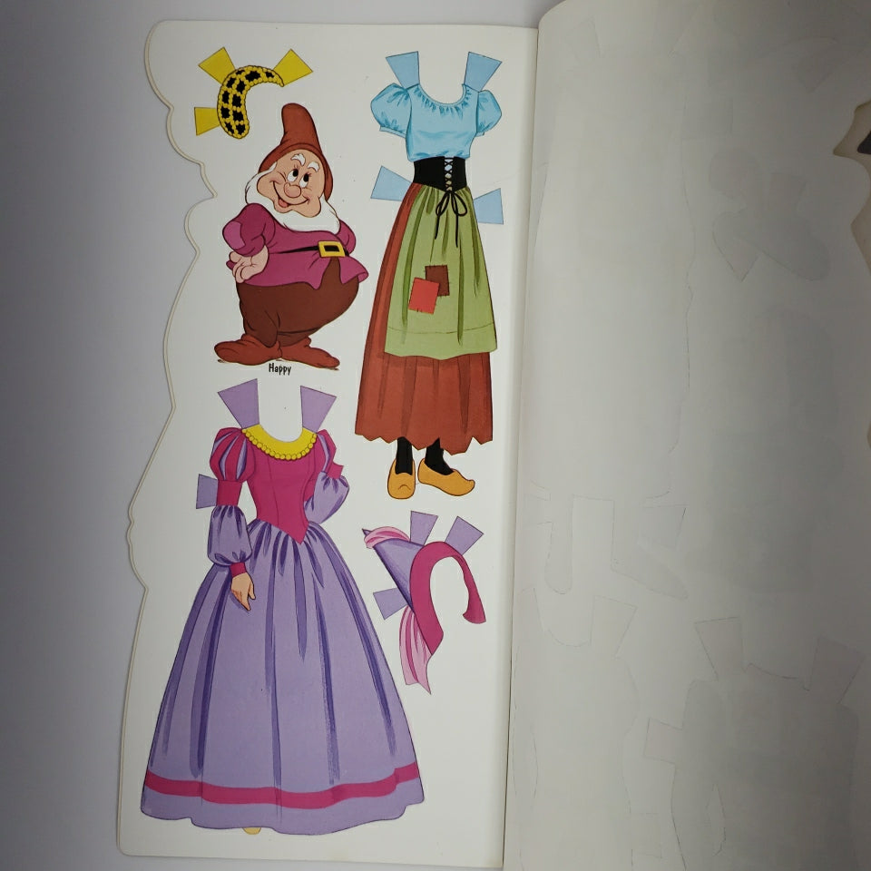 Whitman 1974 Walt Disney's Snow White Doll Book New Uncut