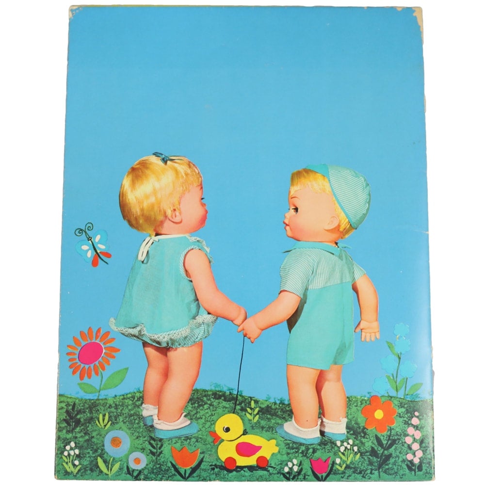 Whitman 1963 Mattel Tiny Chatty Twins Paper Dolls