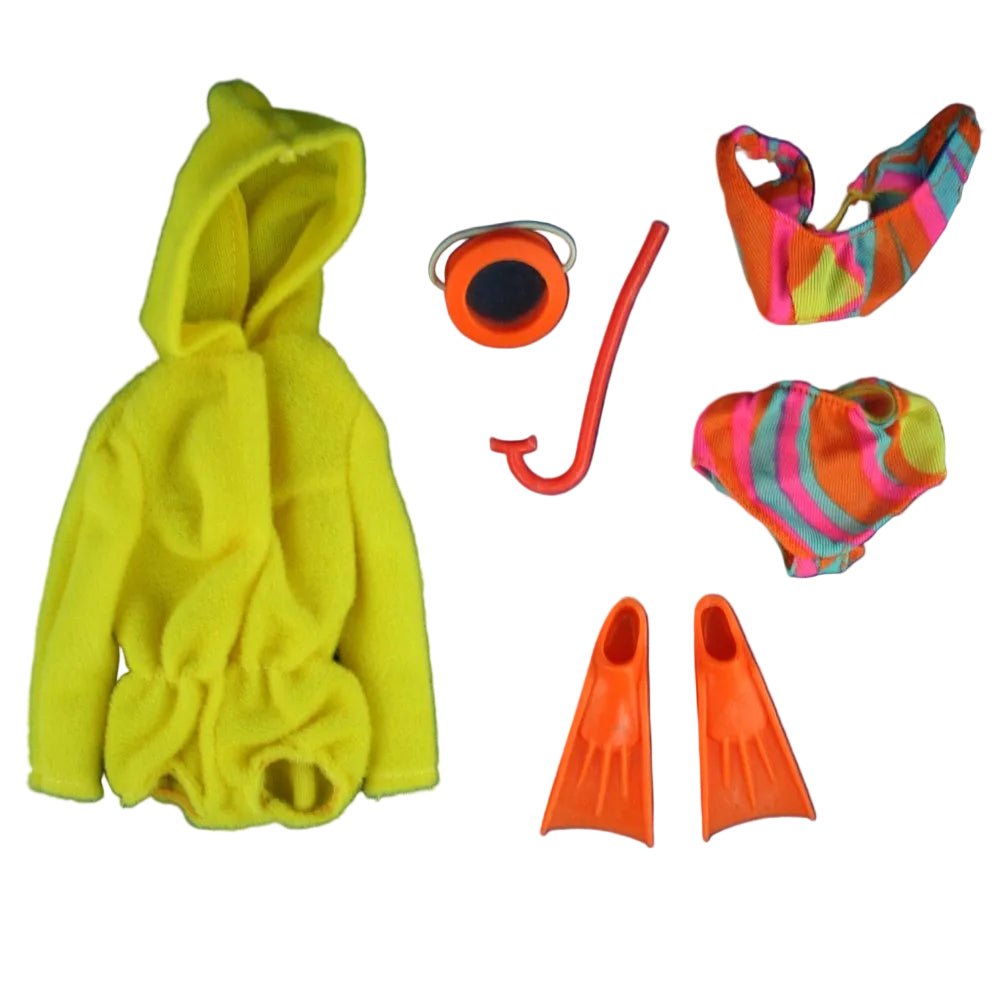 Mattel Barbie 1970 Scuba-Do's Complete Set