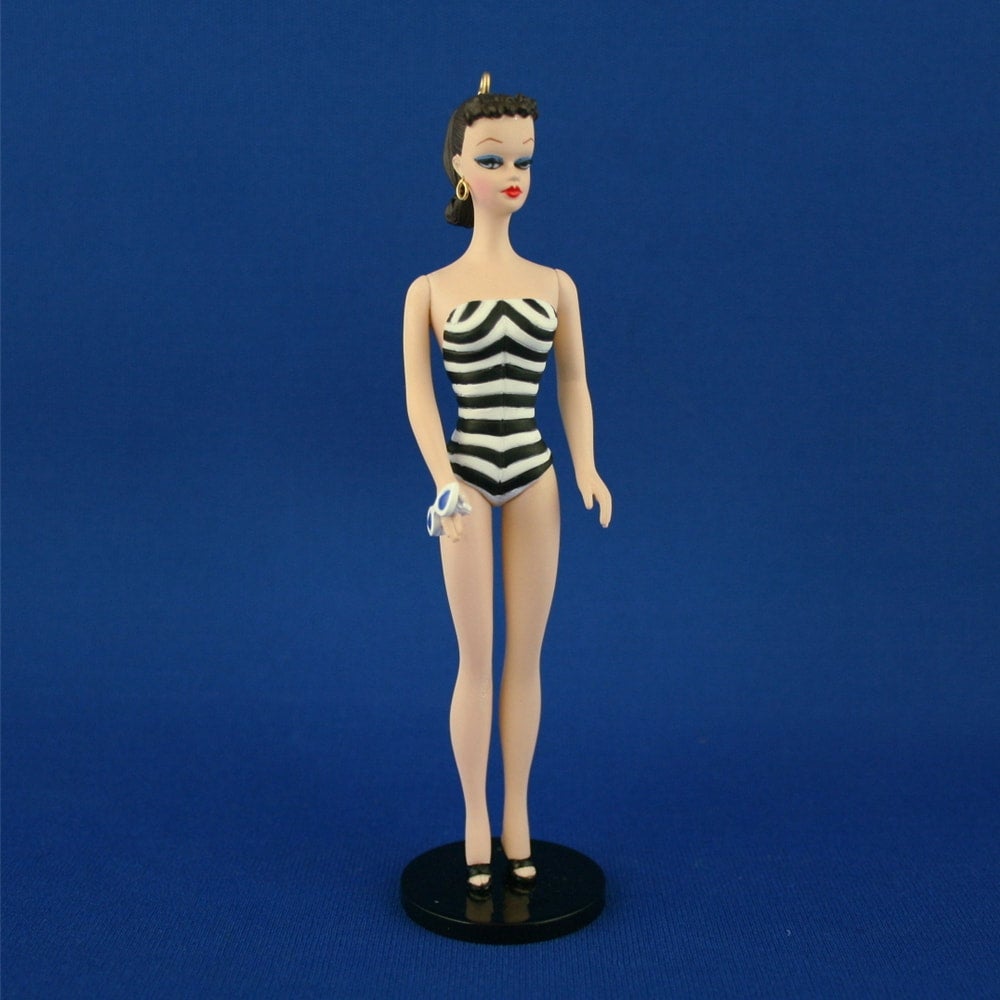 1994 Hallmark Keepsake Ornament 1959 Barbie Brunette Debut MIB
