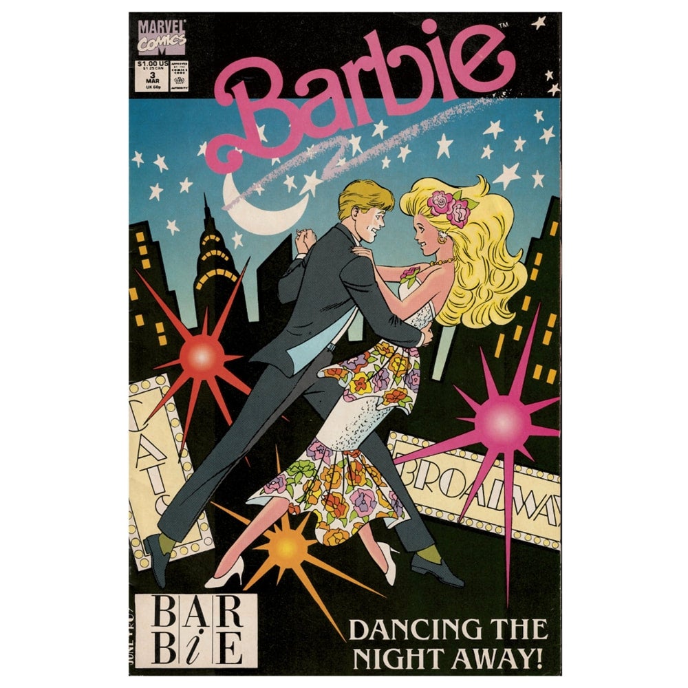 1990, March. Issue #3, Marvel Comics. Barbie, Dancing the Night Away!