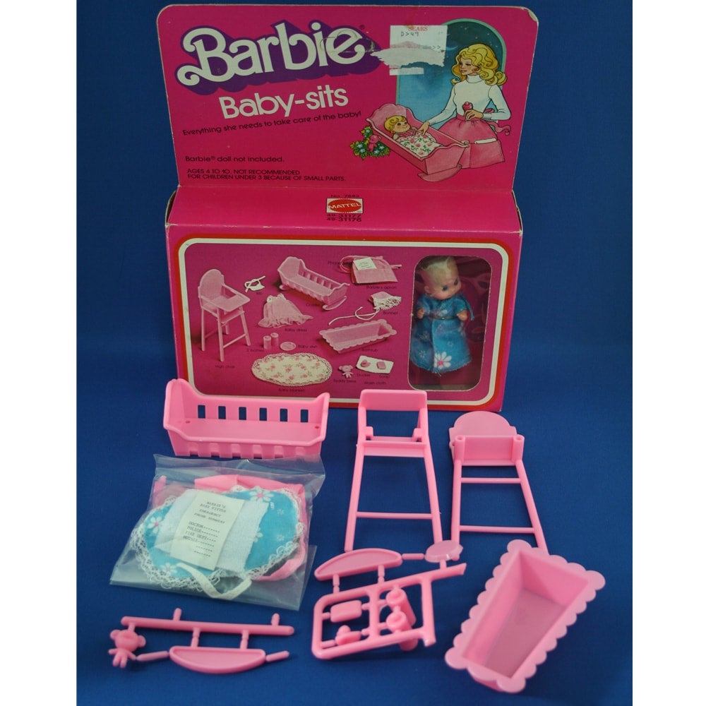 Mattel Barbie 1976 Sears Exclusive Barbie Baby-Sits MIB