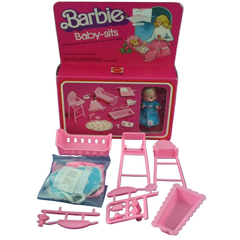 Mattel Barbie 1976 Sears Exclusive Barbie Baby-Sits MIB