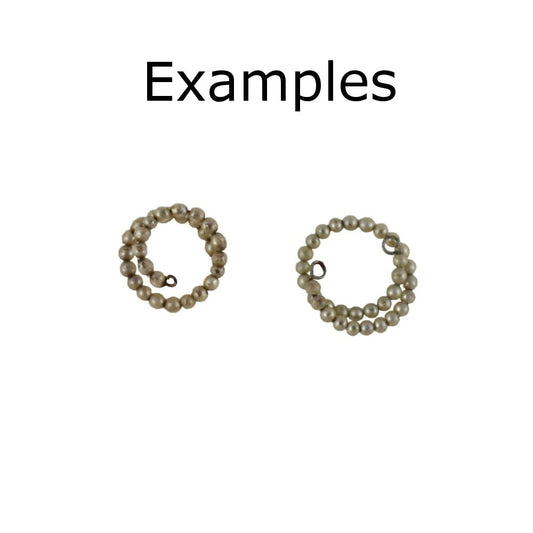 Mattel Barbie 1960s Vintage Pearl Snake Bracelet White