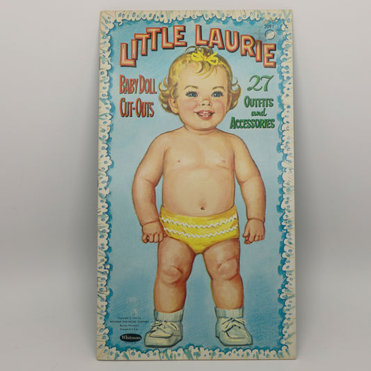 1961 Little Laurie Baby Doll Paper Doll New, Uncut