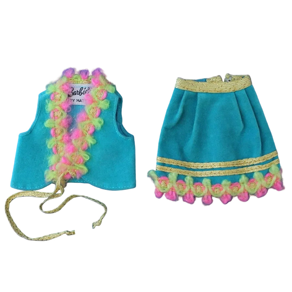 Mattel Barbie 1970 Gypsy Spirit Vest and Skirt