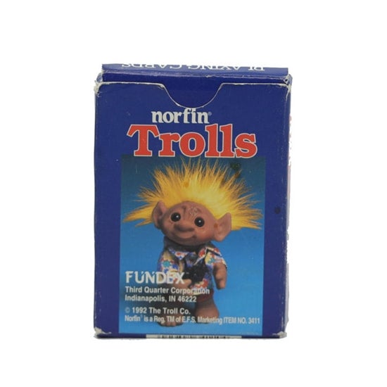 Fundex Norfin Trolls 1992 Playing Cards