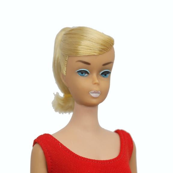 Mattel Barbie Swirl Ponytail Doll Platinum Hair