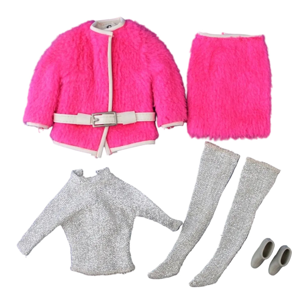 Mattel Barbie 1968 Snug Fuzz Complete Set