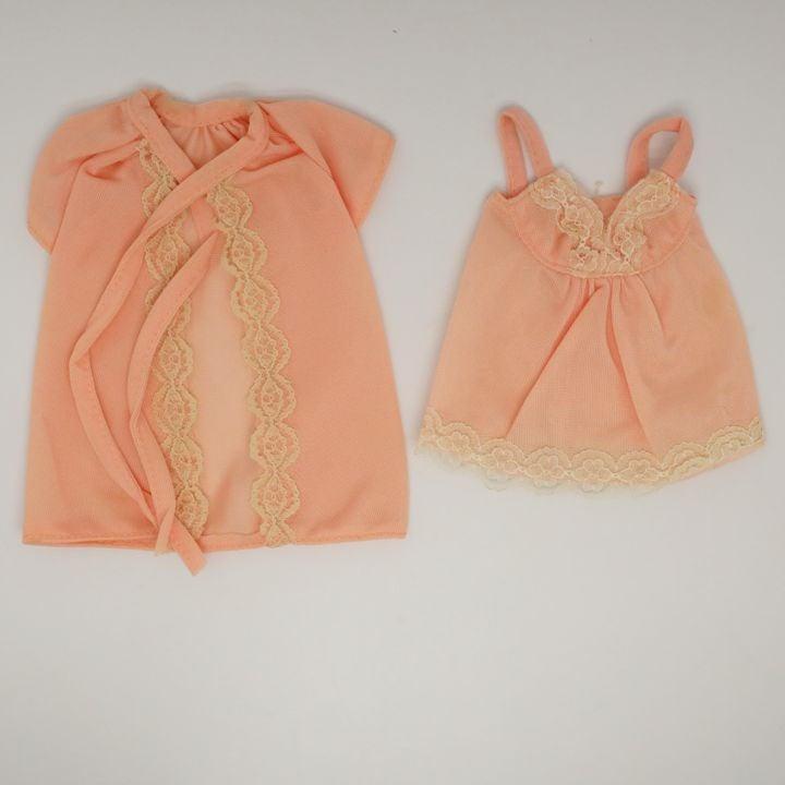 Mattel Barbie MOD Era Super Fashion Fireworks Peach Robe and Nighty
