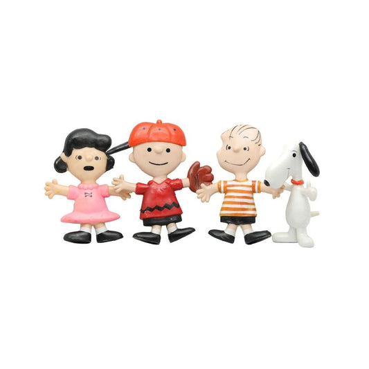 1969 Bendables Peanuts Gang lot - Charlie Brown, Lucy, Snoopy, and Linus